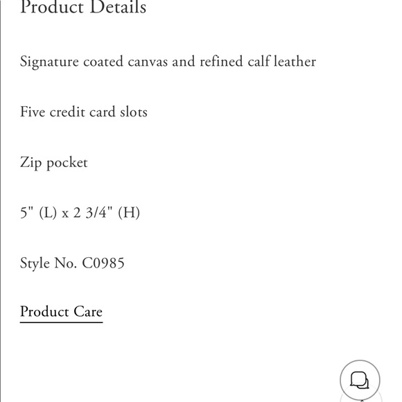 Coach zip card case - Picture 4 of 4